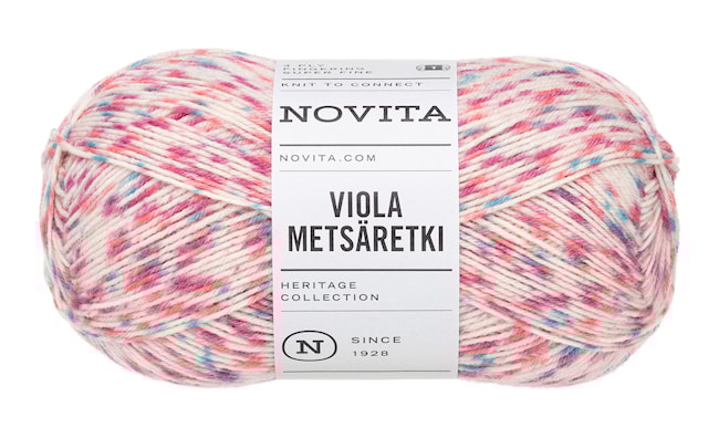 Tuotekuva 1 - Viola Metsäretki Lanka Villasekoite 100g Mustikkametsä 8331 Novita