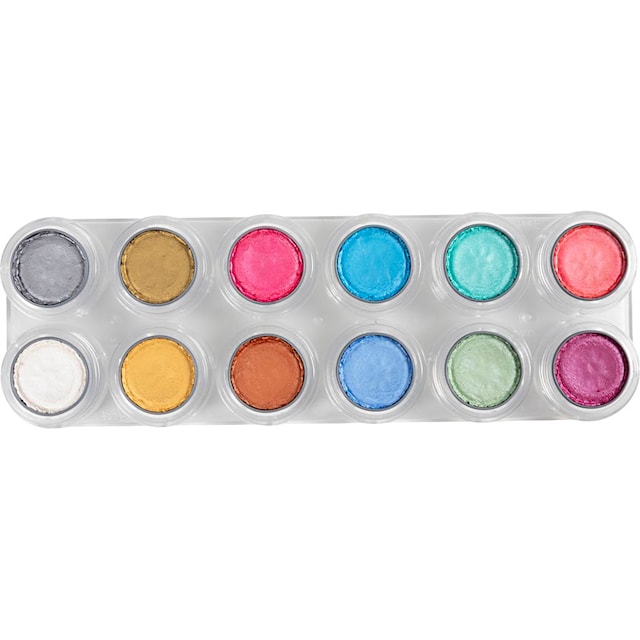 Tuotekuva 4 - Vesipohjaiset kasvovärit, helmiäisvärit, 12x2.50 ml/ 1 kpl