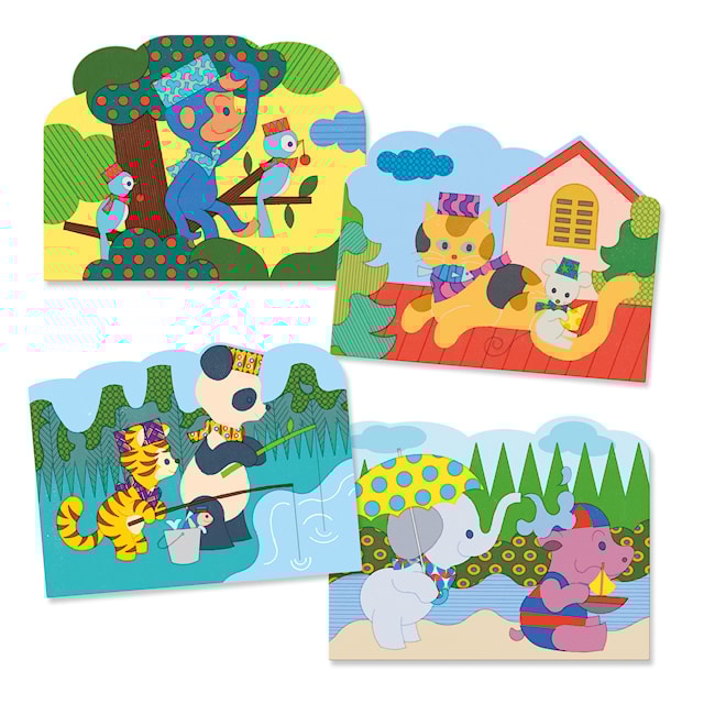 Produktbild 2 för Måla och Upptäck med Vatten 4 Bilder Djeco