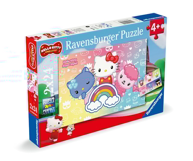 Tuotekuva 4 - Palapelit Hello Kitty Super Style 2x24 palaa, Ravensburger