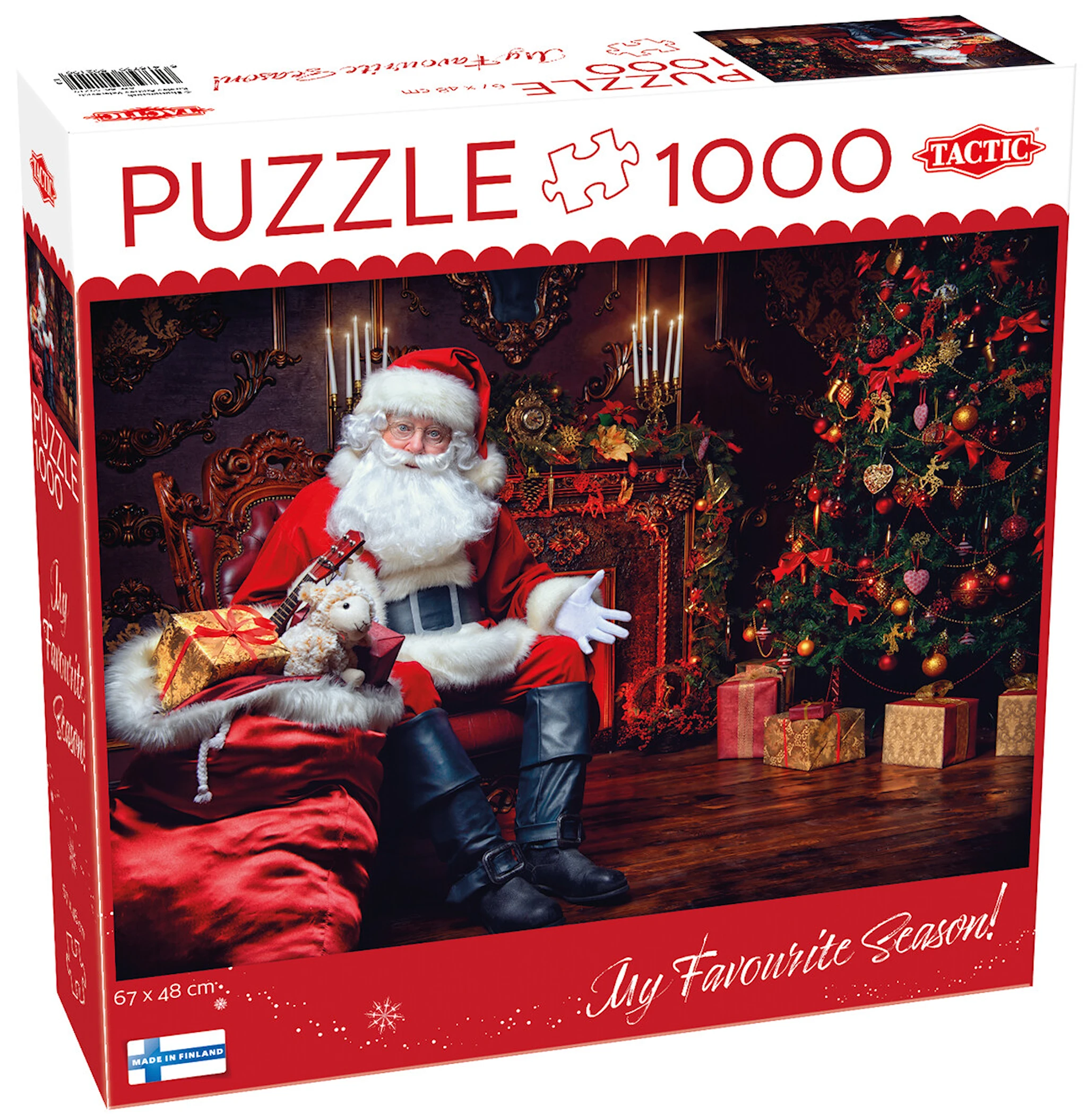 Produktbild för Santa Claus' Room Julpussel 1000 Bitar Tactic