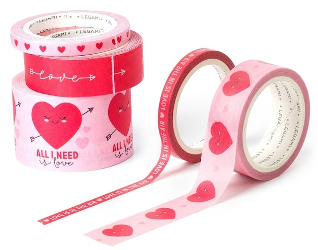 Produktbilde 1 for Washiteip Heart 5-pack Tape by Tape Legami