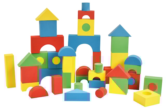 Produktbilde 1 for Myke Byggeklosser Fargerike 56 stk MyPauze