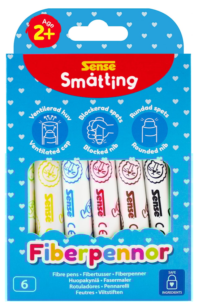 Tuotekuva 1 - Sense Pienten lasten kuitukynä 6 kpl