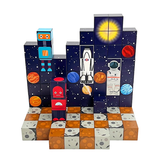 Tuotekuva 1 - Magneettiset rakennuspalikat Avaruus 86 palaa