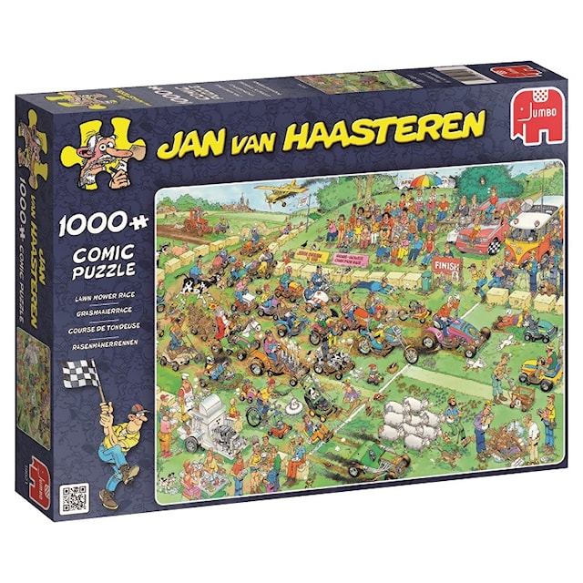 Jan van Haasteren Lawn Mower Race Pussel 1000 bitar, Jumbo