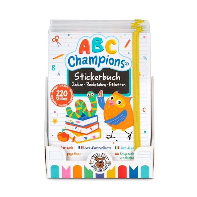 Produktbild 2 för Klistermärkesbok A6 Bokstäver ABC 220 klistermärken Trendhaus