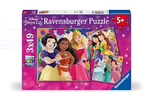 Tuotekuva 1 - Palapelit Disney Princess 3x49 palaa, Ravensburger