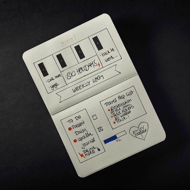 Produktbild 5 för Bullet journal A6 Prickad Black 3-pack Leuchtturm1917