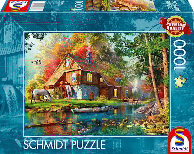 Tuotekuva 1 - Water Mill In Autumn Palapeli 1000 Palaa Schmidt