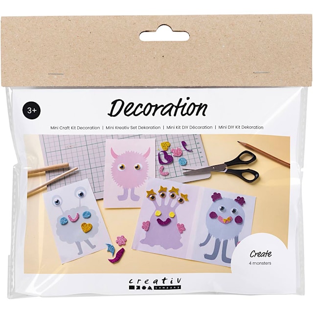 Produktbild 1 för Mini DIY Kit - Monster, Creativ Company