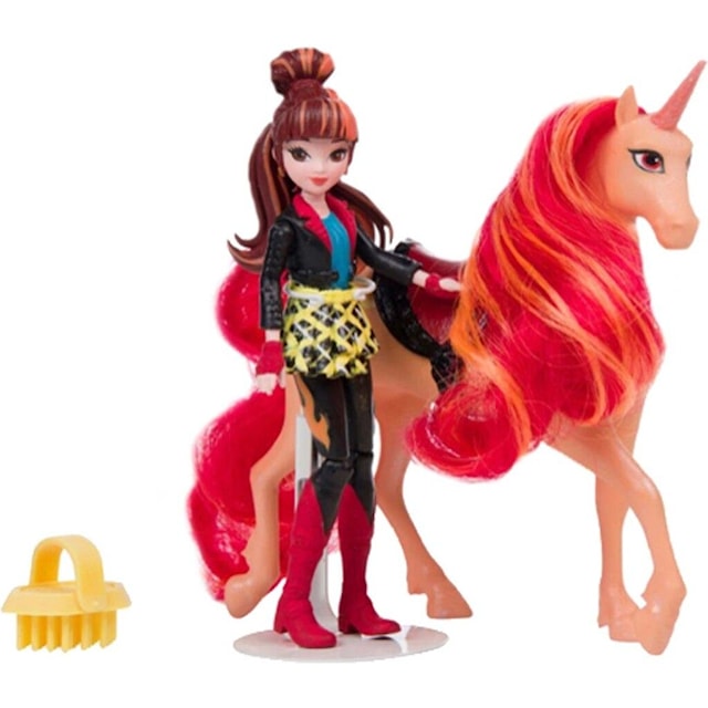 Produktbild 2 för Valentina & Cinder Docka med Häst 11 cm Unicorn Academy