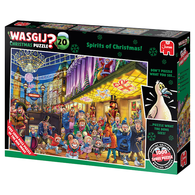 Produktbild 3 för Wasgij Christmas 20 - Christmas Spirits! Pussel 2x1000 bitar