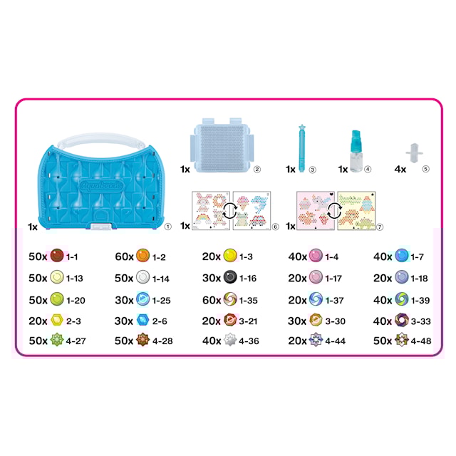 Produktbilde 2 for Aquabeads Startset i veske 900 perler