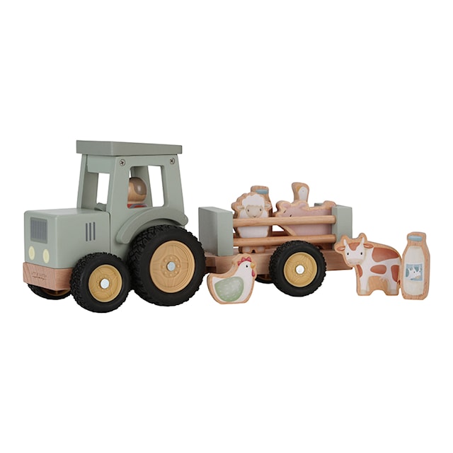 Produktbild 1 för Little Farm Traktor med Vagn FSC Little Dutch