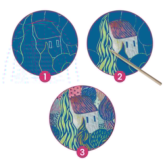 Produktbild 4 för Skapa & Skrapa fram Bilder med Inspiration av Vincent van Gogh Djeco