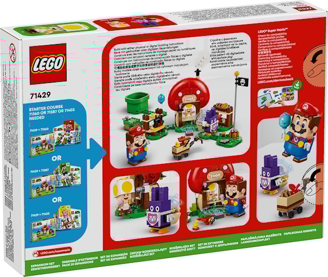 Produktbild 2 för Nabbit vid Toads butik – Expansionsset LEGO® Super Mario (71429)