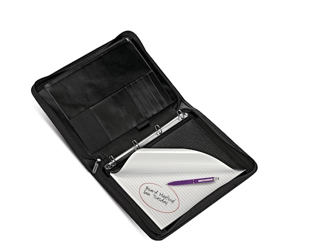 Produktbild 2 för Metropol A4 Konferensmapp med dragkedja Svart Filofax