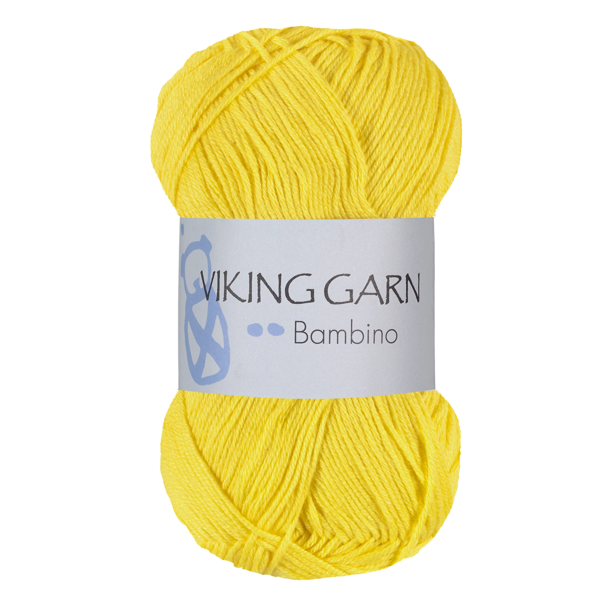 Produktbilde for Bambino 50 g Sitron gul 441 Viking Garn