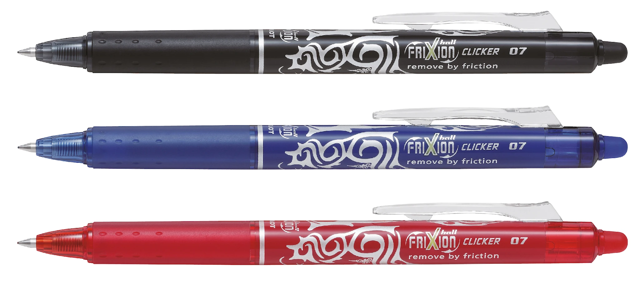 Produktbilde for FriXion Ball Clicker 3-P - Rollerball med gelblekk - Medium spiss Pilot