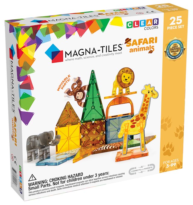 Produktbild 1 för Magna-Tiles Safari Animals 25 bitar