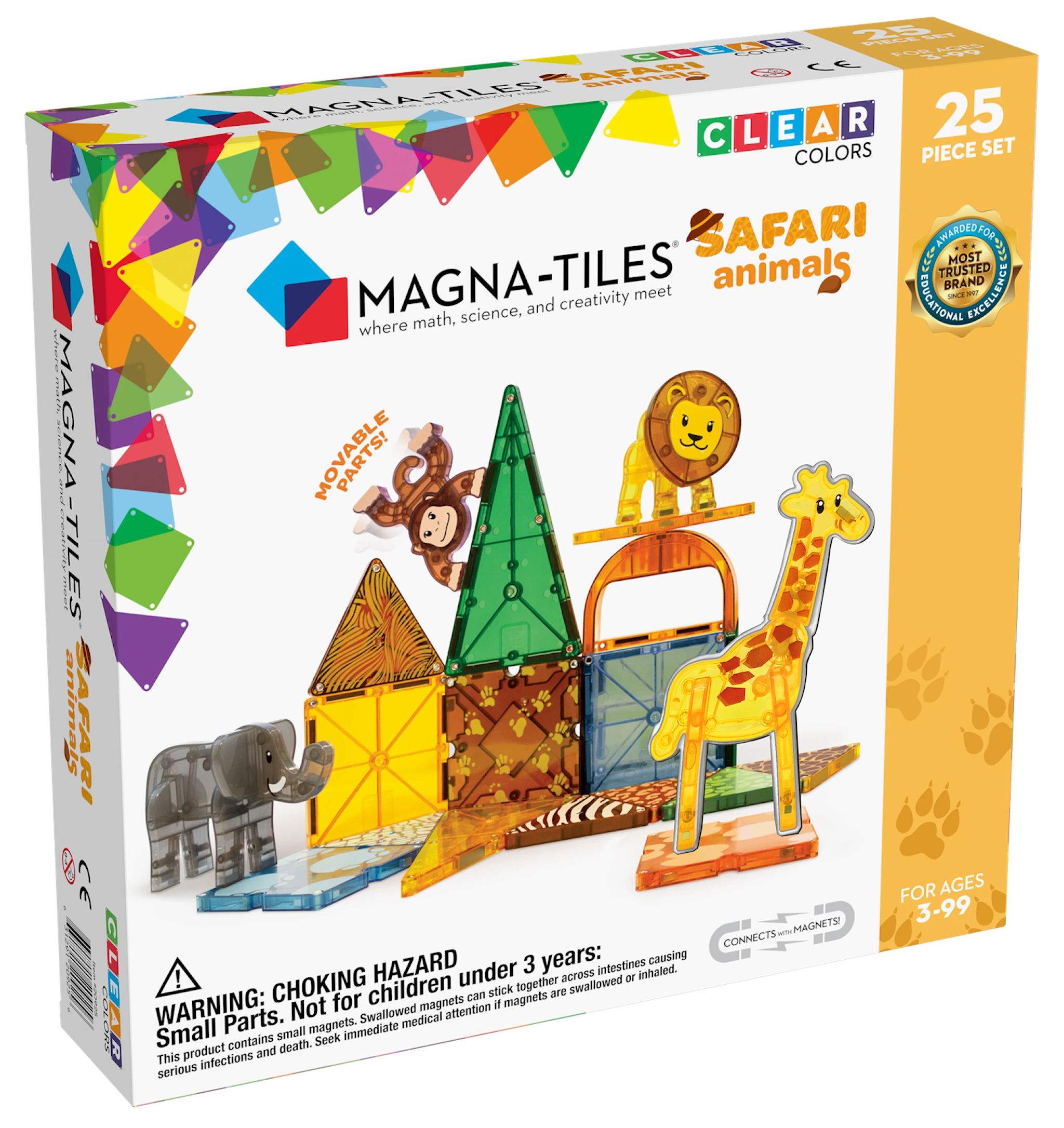 Tuotekuva ille Magna-Tiles Safari Animals 25 bittiä
