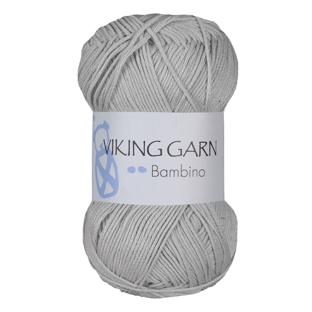 Bambino 50 g vaaleanharmaa Viking Garn