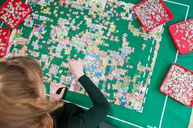 Produktbilde 4 for Puslespillsorterer med 6 brett, Jumbo