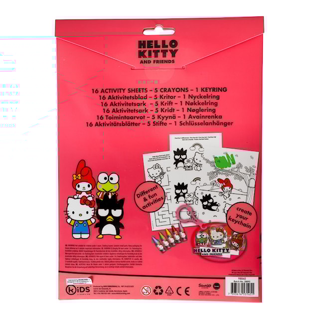 Tuotekuva 6 - Aktiviteettisivut A4 Kirjekuorella Hello Kitty