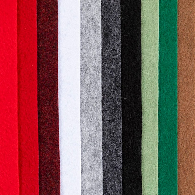 Produktbilde 5 for Hobbyfilt, A4, ark 210x297 mm, tykkelse 2 mm, julefarger, 10 stk./ 1 pk.