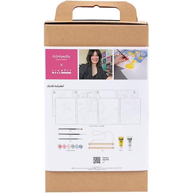 Produktbild 2 för DIY Kit Färgläggning Måla efter siffror Akryl Kirsty Milloy x Creativ Company