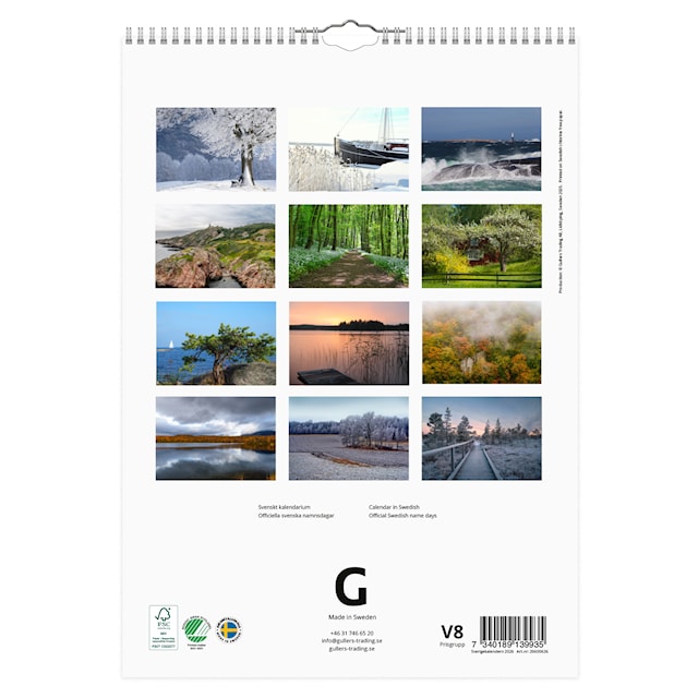 Produktbild 3 för Sverigekalendern 2026