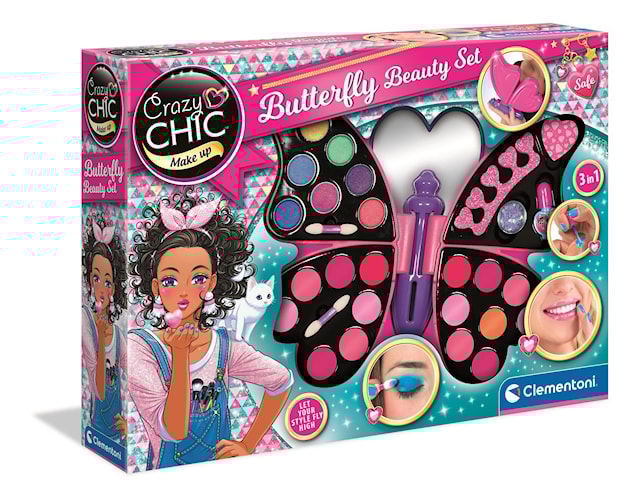 Tuotekuva 1 - Crazy Chic Butterfly Beauty Set 4 in 1 Clementoni