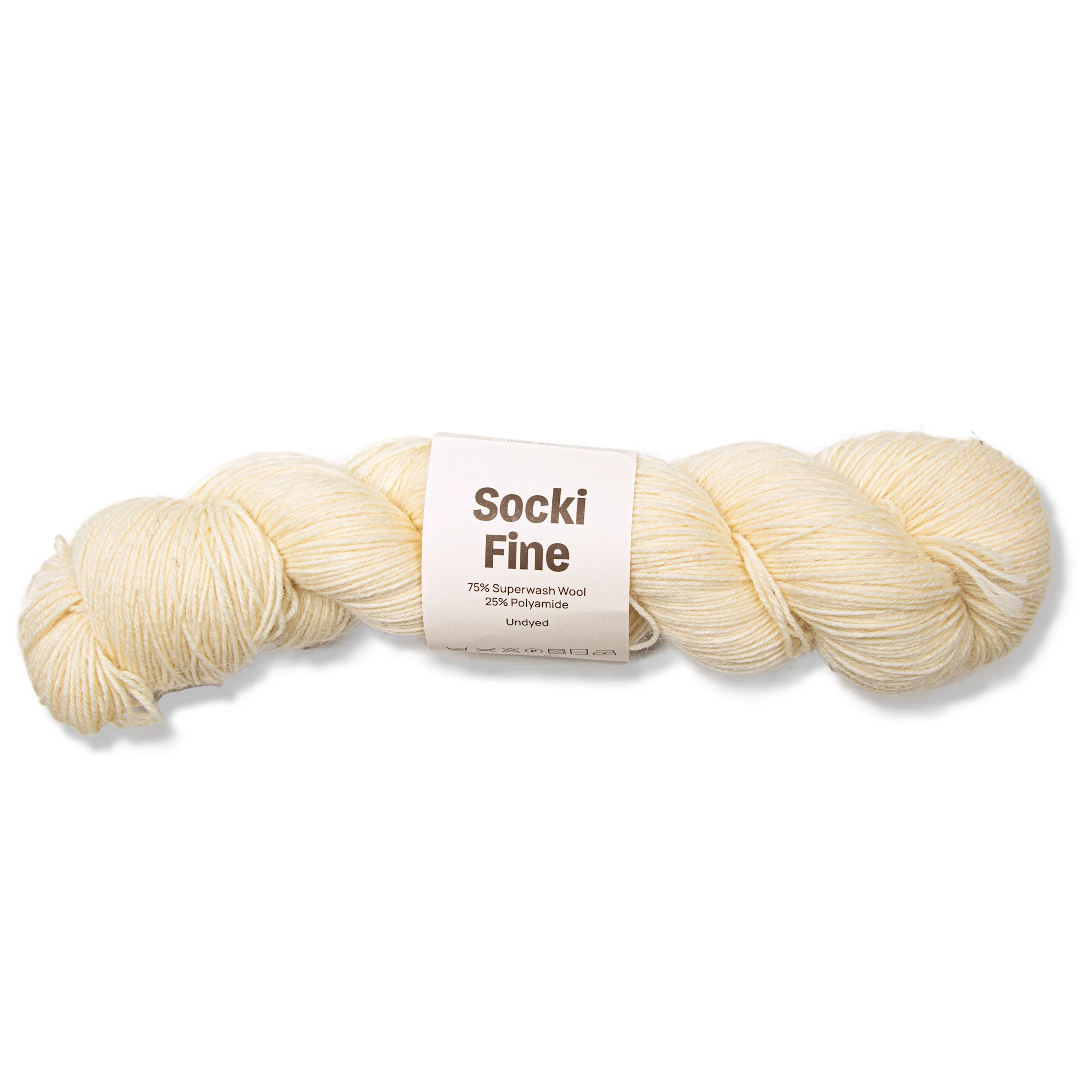 Produktbild för Socki Fine Ensfarget Garn Ullmiks 100 g Adlibris