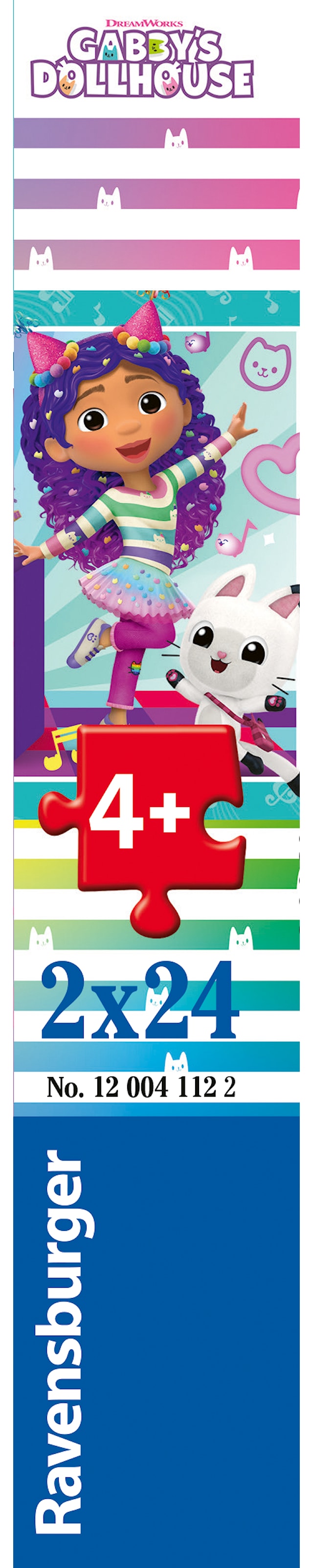 Tuotekuva 5 - Gabby's Dollhouse Palapelit 2x24 palaa, Ravensburger