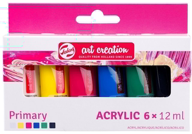 Tuotekuva 1 - Akryylivärit Standardi 12 ml 6-pack Talens Art Creation