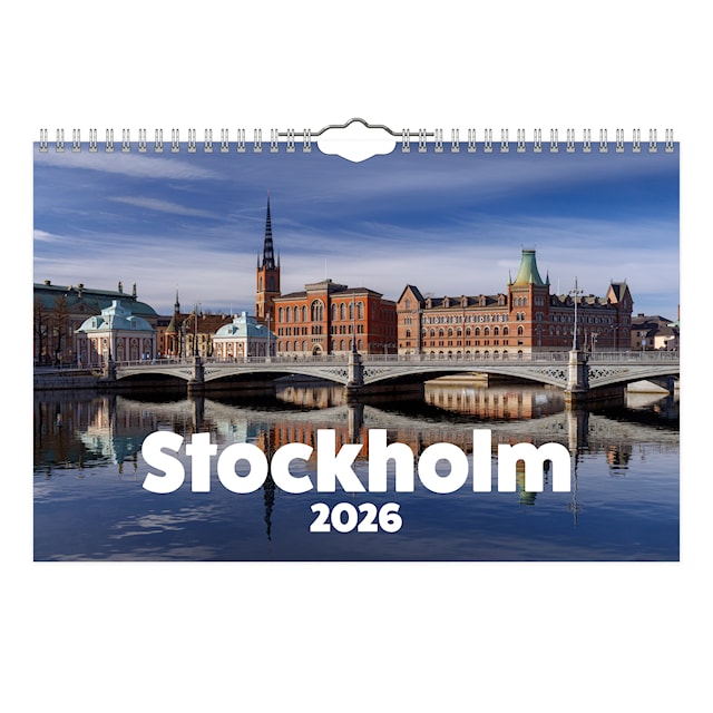 Produktbild 1 för Väggkalender Stockholm 2026