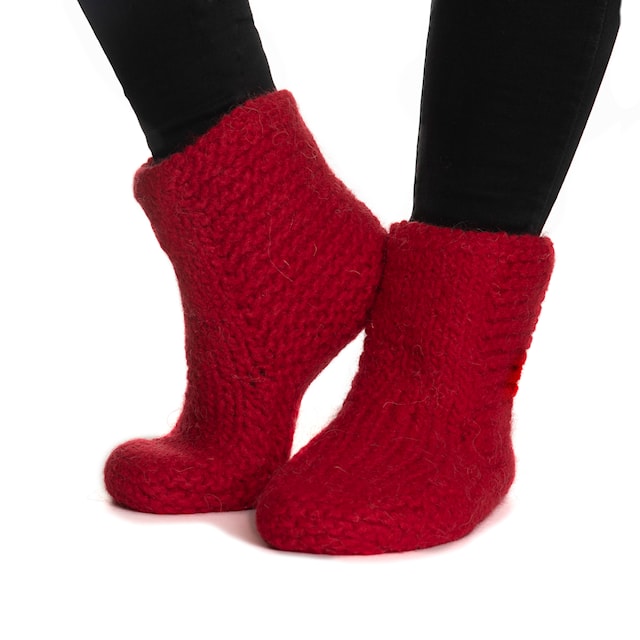 Produktbild 2 för Naturgarn 50 g Röd 650 Viking Garn