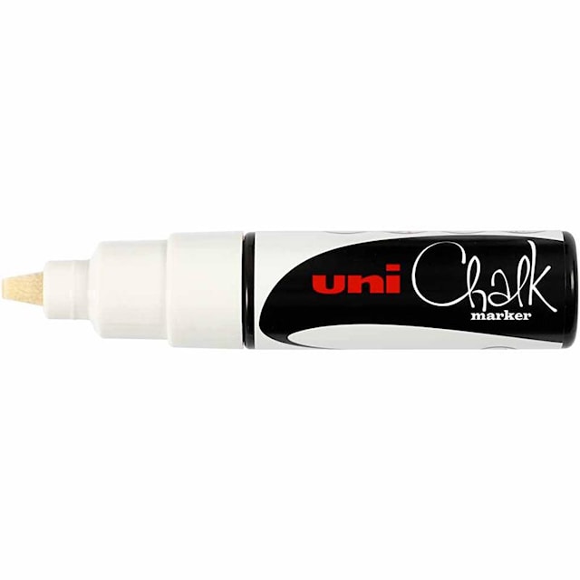 Produktbild 2 för Tuschpennor Chalk Marker 8 mm Vit 1 st