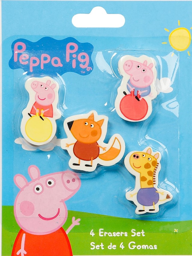Produktbild 1 för Peppa Pig Suddgummi 4-pack