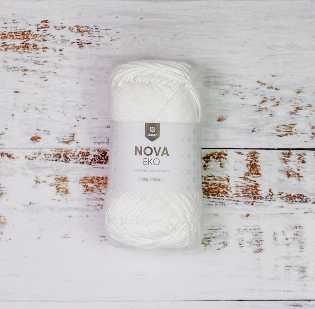 Nova Eko Cotton 50 g White Järbo
