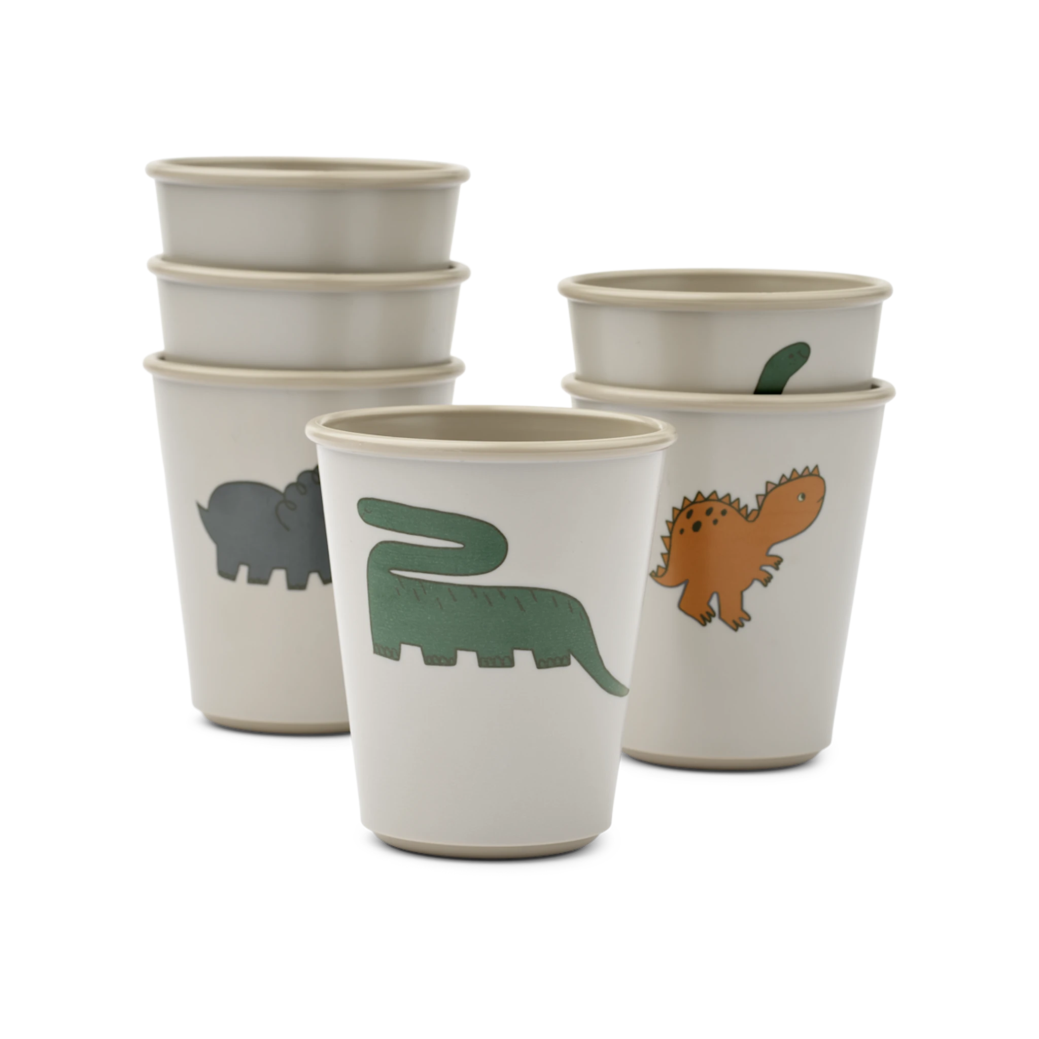 Produktbilde for Lana Kopp 6-Pack Dinosaurs/Mist Liewood