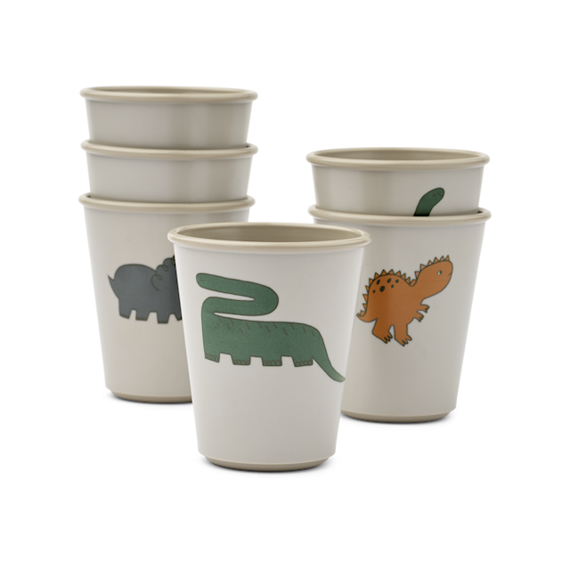 Produktbilde 1 for Lana Kopp 6-Pack Dinosaurs/Mist Liewood
