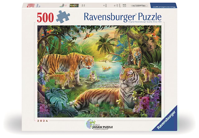 Tuotekuva 1 - Tiger Family In The Oasis 500p Ravensburger