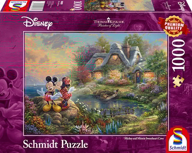 Tuotekuva 1 - Disney Sweethearts Mickey & Minnie Thomas Kinkade Palapelit 1000 palaa Schmidt