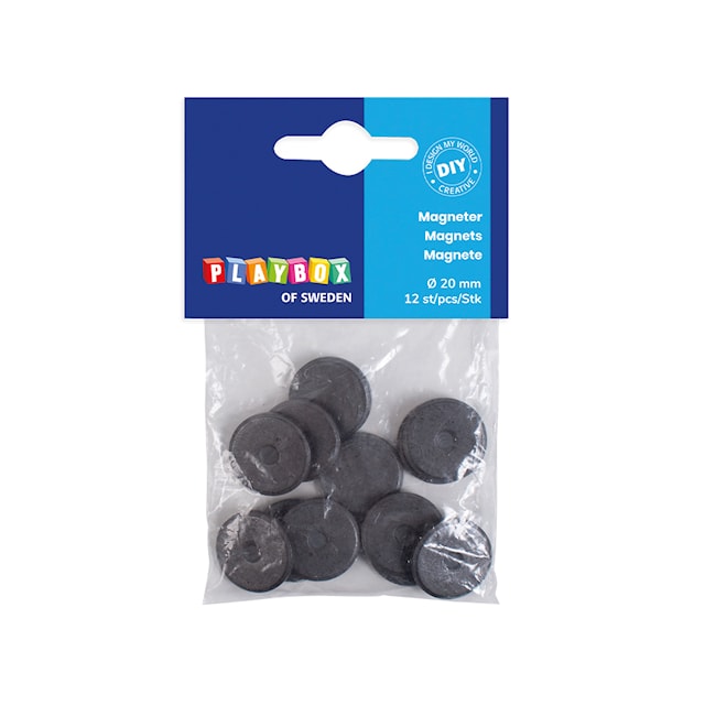 Magneetit ø20 mm 12 kpl Playbox