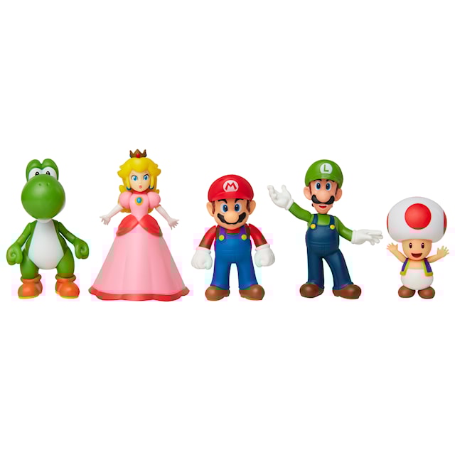 Produktbild 1 för Super Mario Limited Articulation Figurer 5-Pack Mario med Vänner