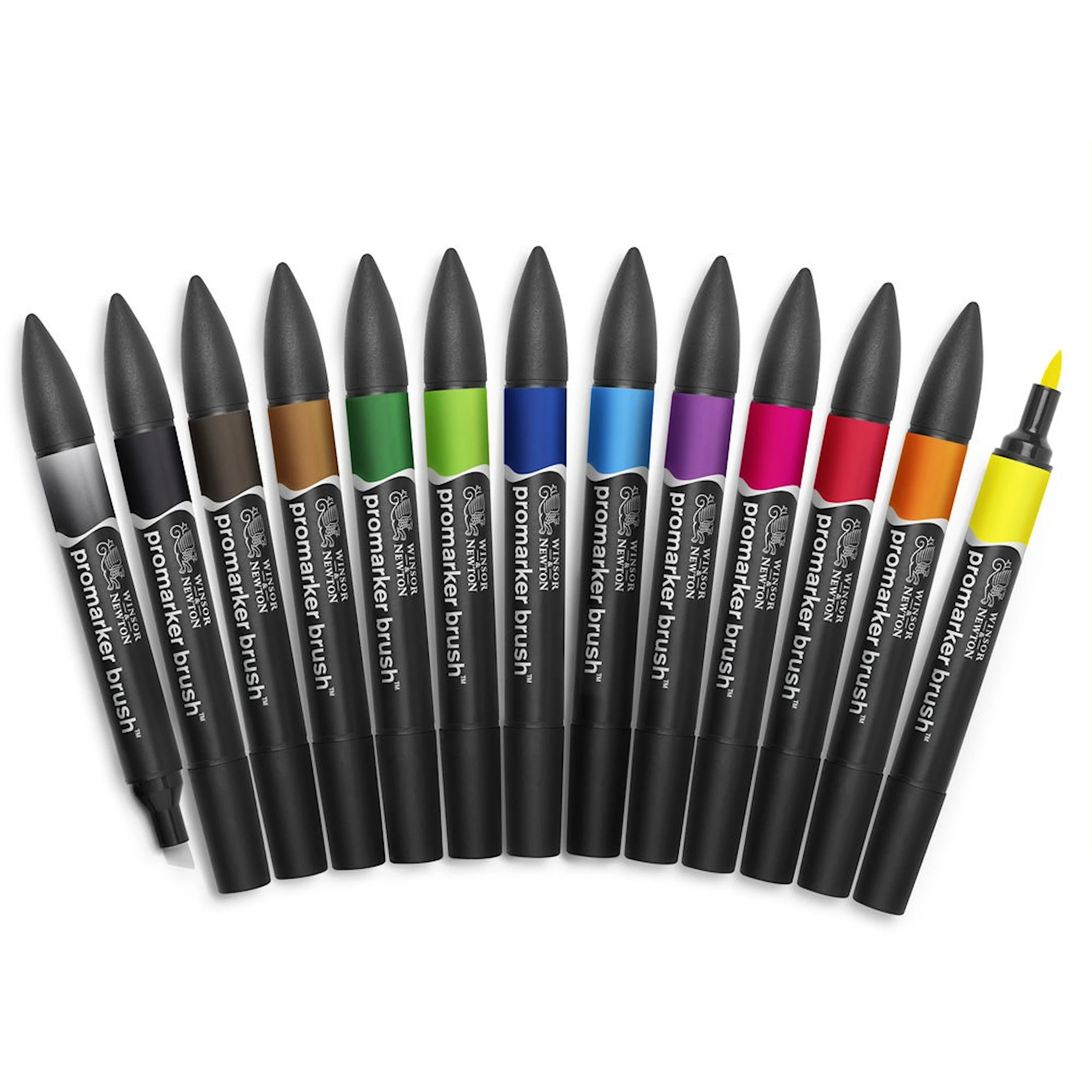 Produktbilde for Brush Marker 12 Vibrant (12 sterke farger) Winsor & Newton