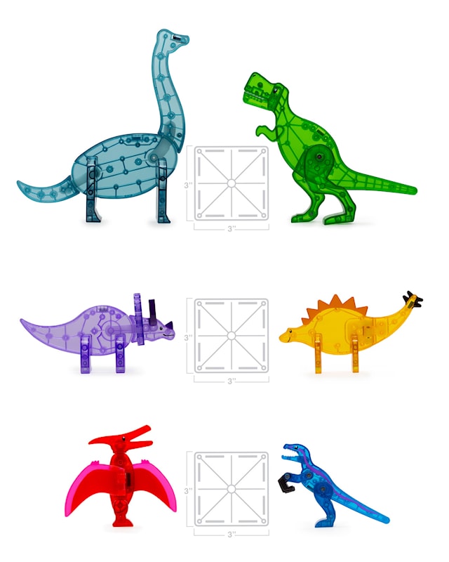 Produktbild 4 för Magna-Tiles Dinos 5 st