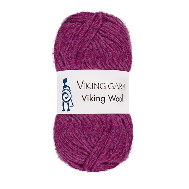 Viking Wool Garn 50 g Mörkrosa 566 Viking Garn